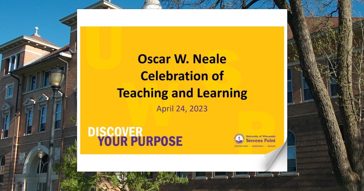 UWSP School of Education Scholarship Banquet 2023 PPT