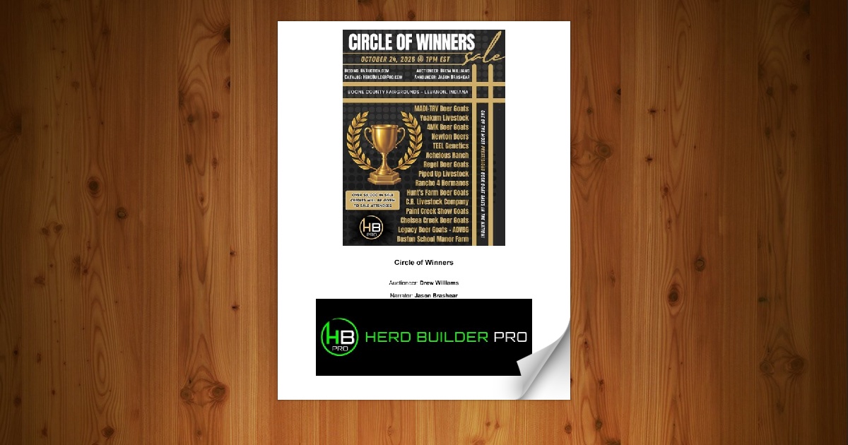 Circle of Winners - Fall Boer Goat Sale [10/24/26] - Page 12