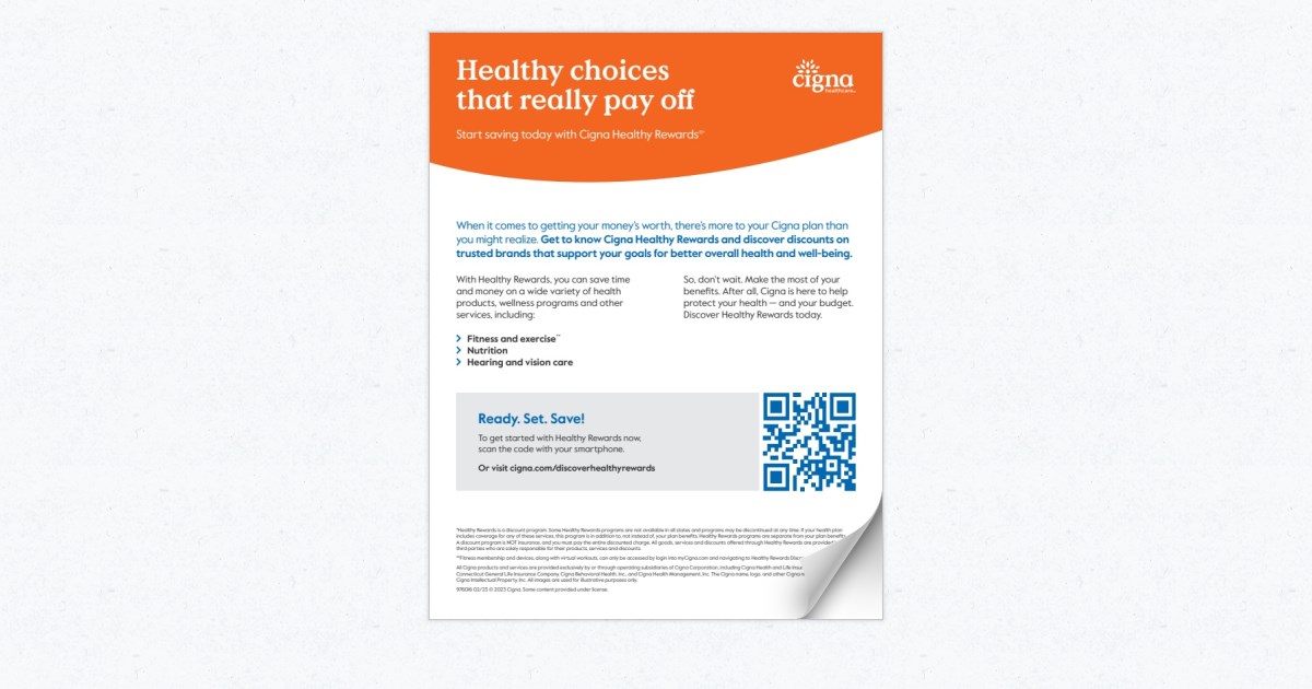 Cigna Healthy Rewards® Flyer