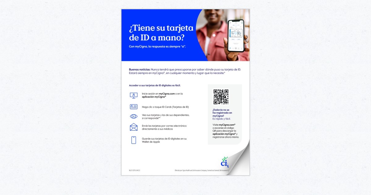 Cigna Accessing Your Digital ID Card Spanish