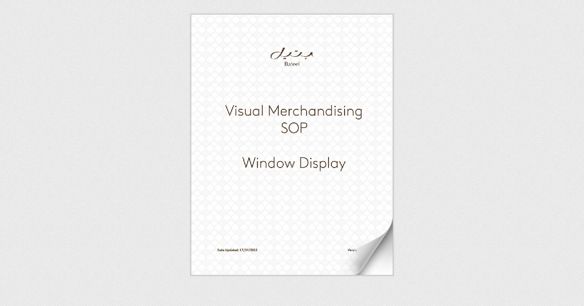 Merchanidising Manual_Window Display