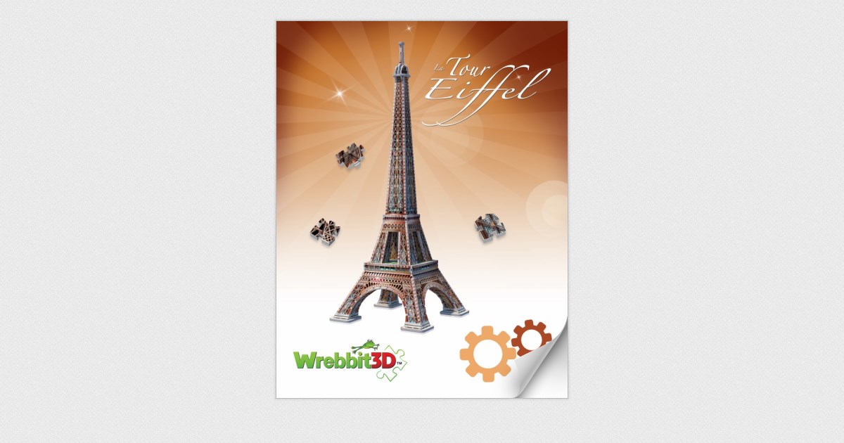 Le Tour Eiffel, 800+ Pieces, Wrebbit