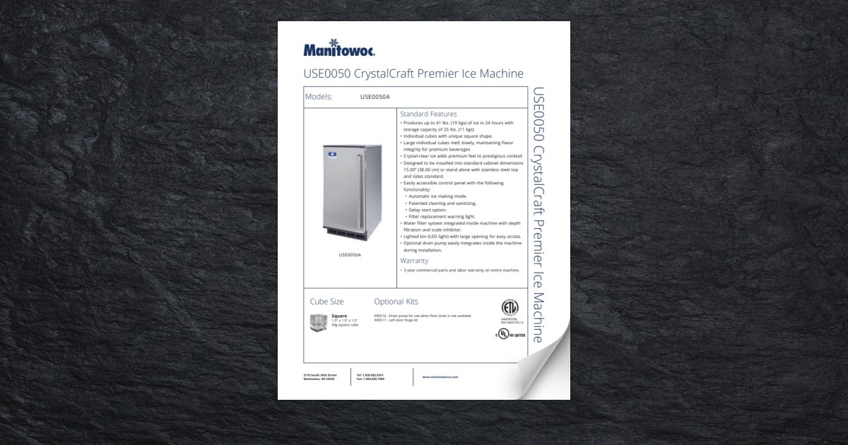 Manitowoc_Ice Machine_USE0050 Page 2