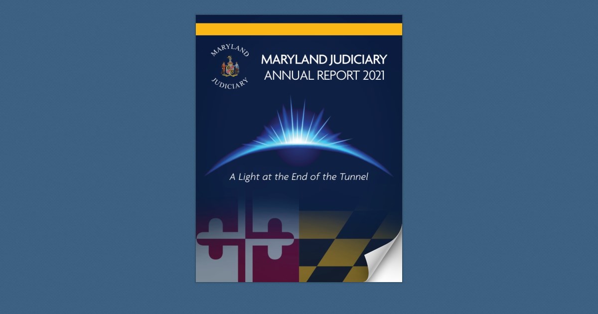 Maryland judiciary annual report 2021 page 2