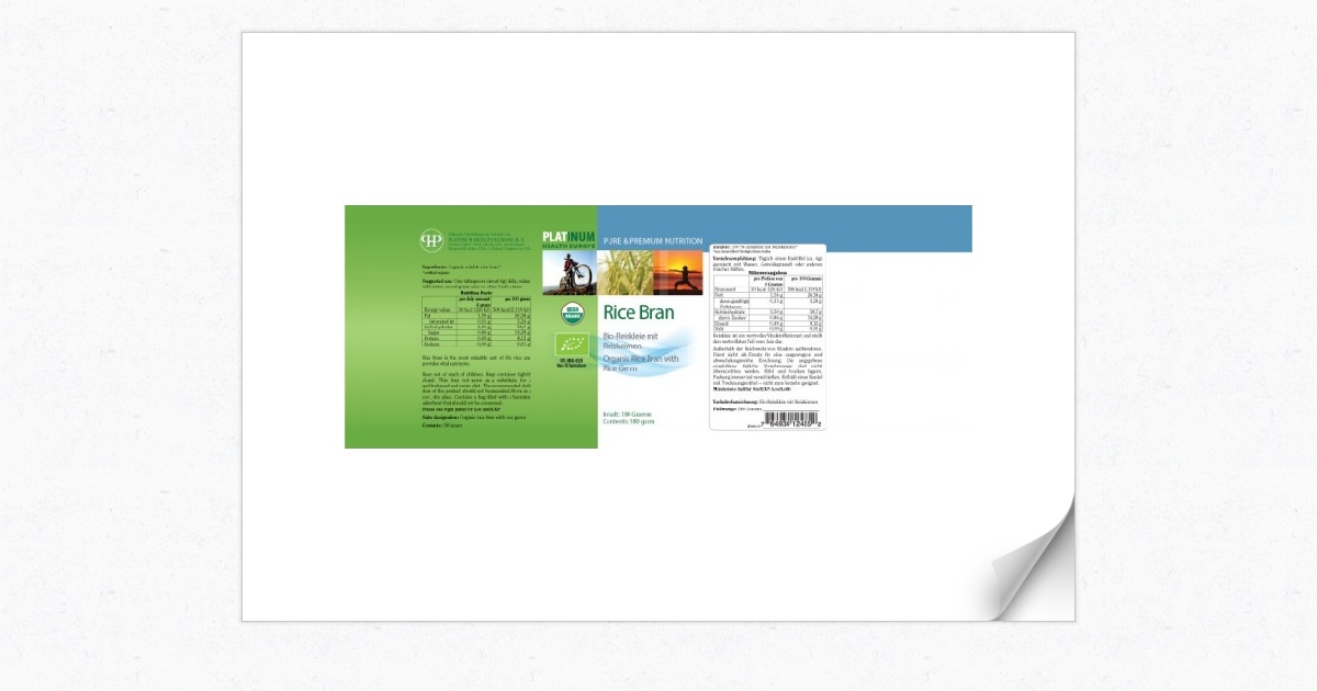 Label Rice Bran