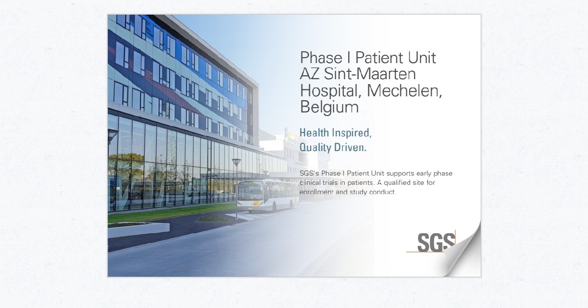 Phase I Patient Unit-Mechelen