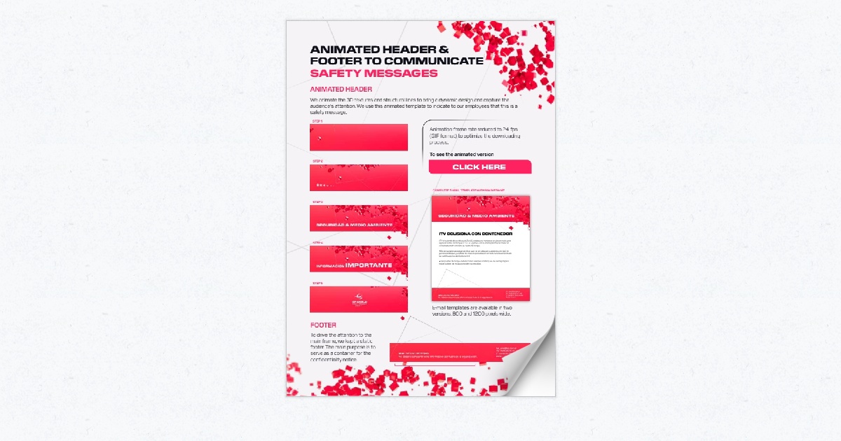 Animated Header & Footer
