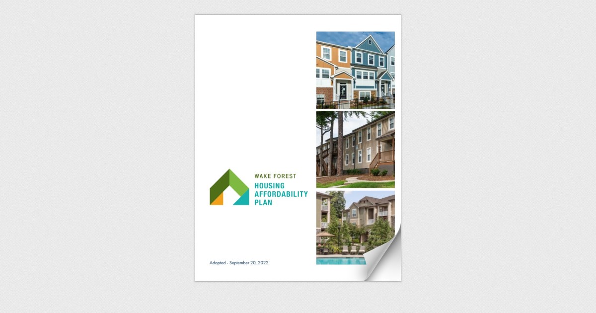 Wake Forest Housing Affordability Plan September 2022 Page 4