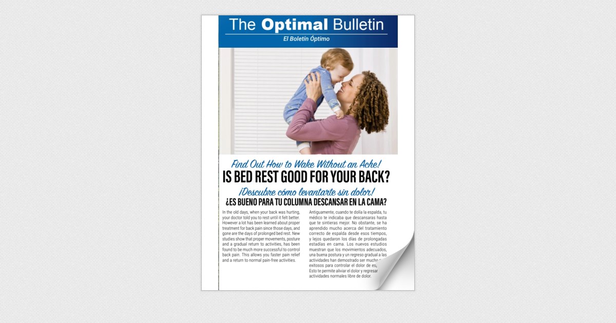Optimal Rehabilitation_Is bed rest good for back pain? Page 3