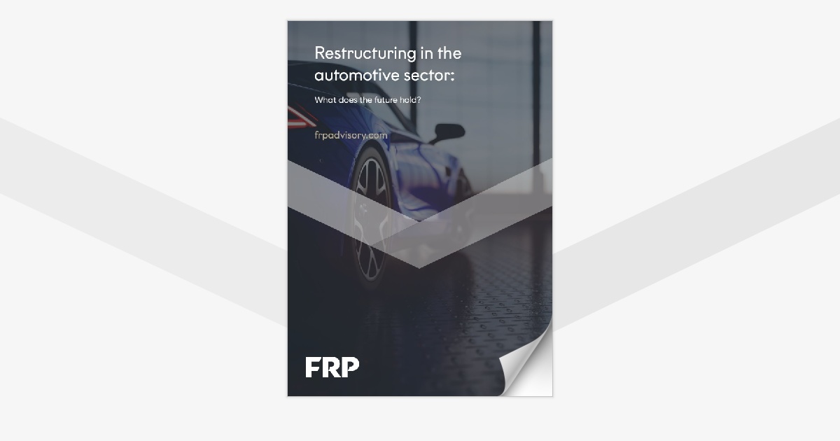 Restructuring in the automotive sector publication