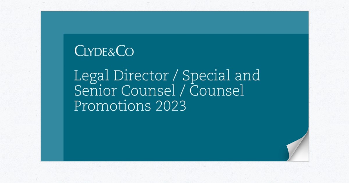 Legal Director / Special and Senior Counsel / Counsel Promo…