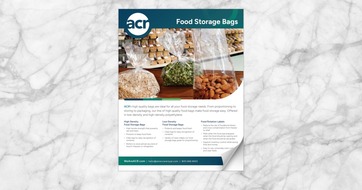 FOOD STORAGE BAG LD 10 X 14, 1/1000 – AmerCareRoyal