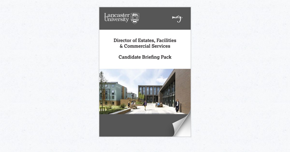 Lancaster University Director of Estates, Facilities & Co…