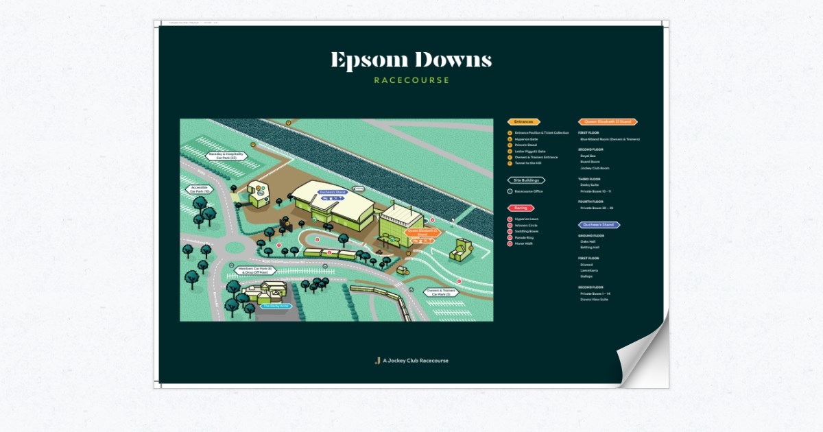 Epsom Downs Racecourse Map 2024