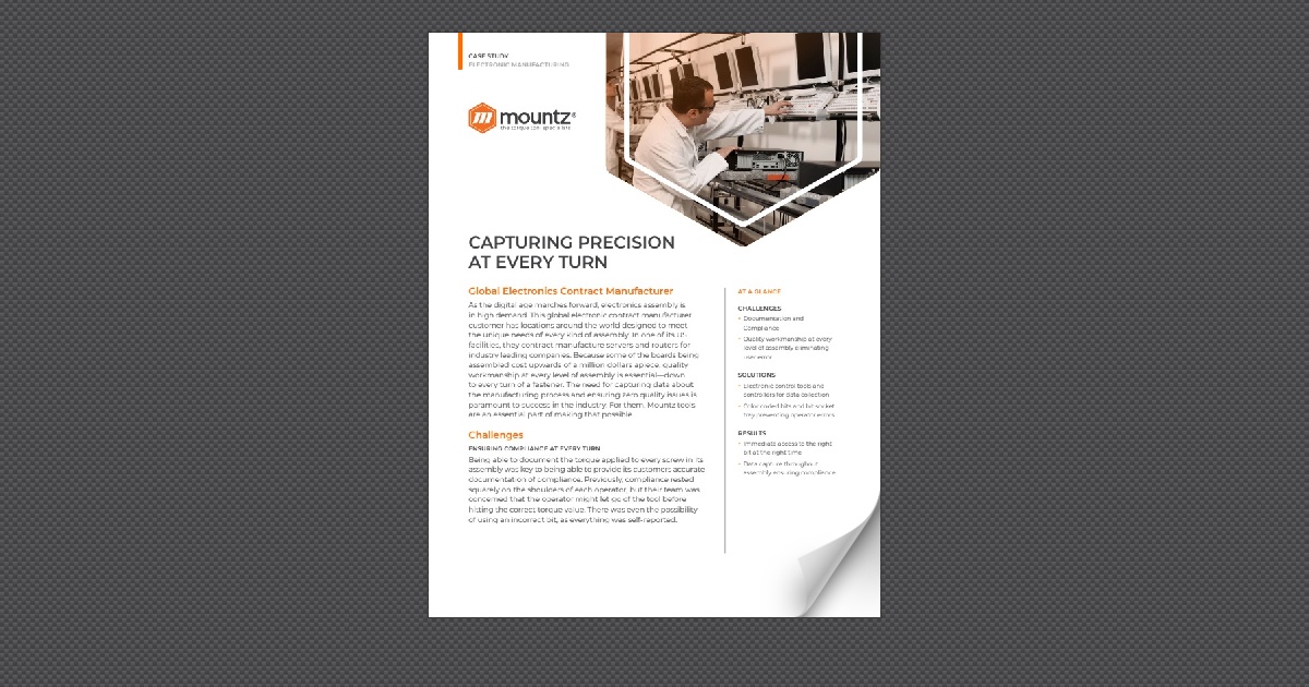 Contract Manufacturer Implements Error-Proofing